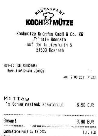 bkis Hffner Kochmtze Restaurant